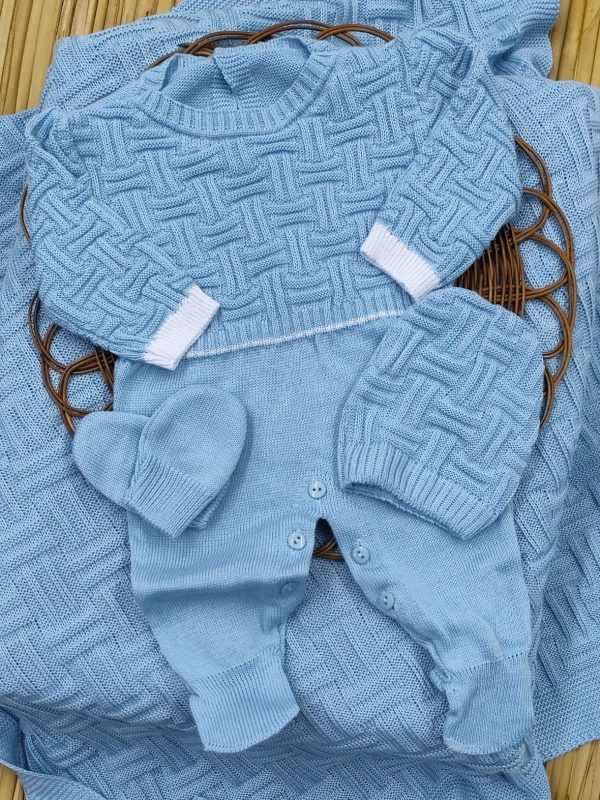 Kit Saída Maternidade em Tricô