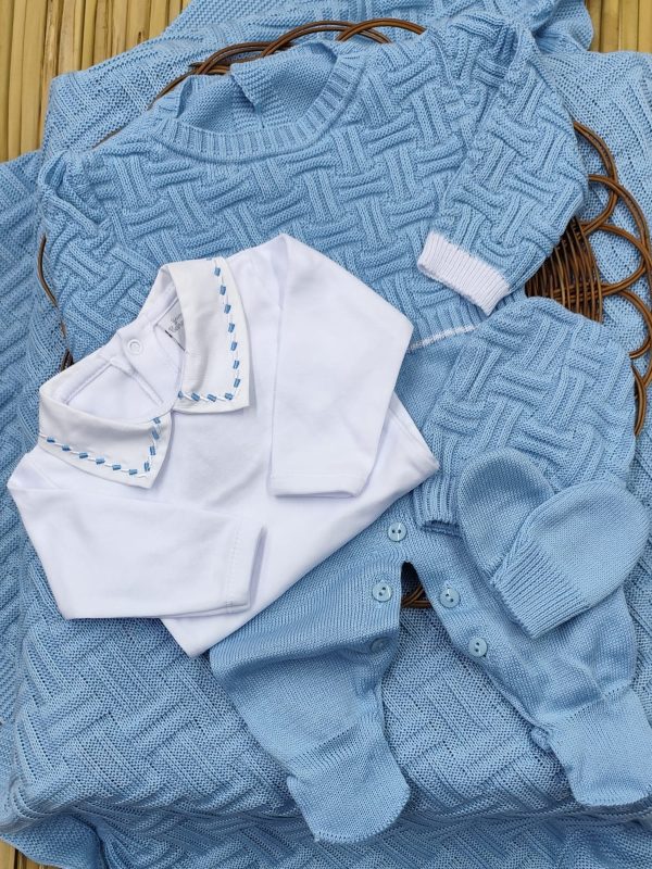 Kit Saída Maternidade em Tricô