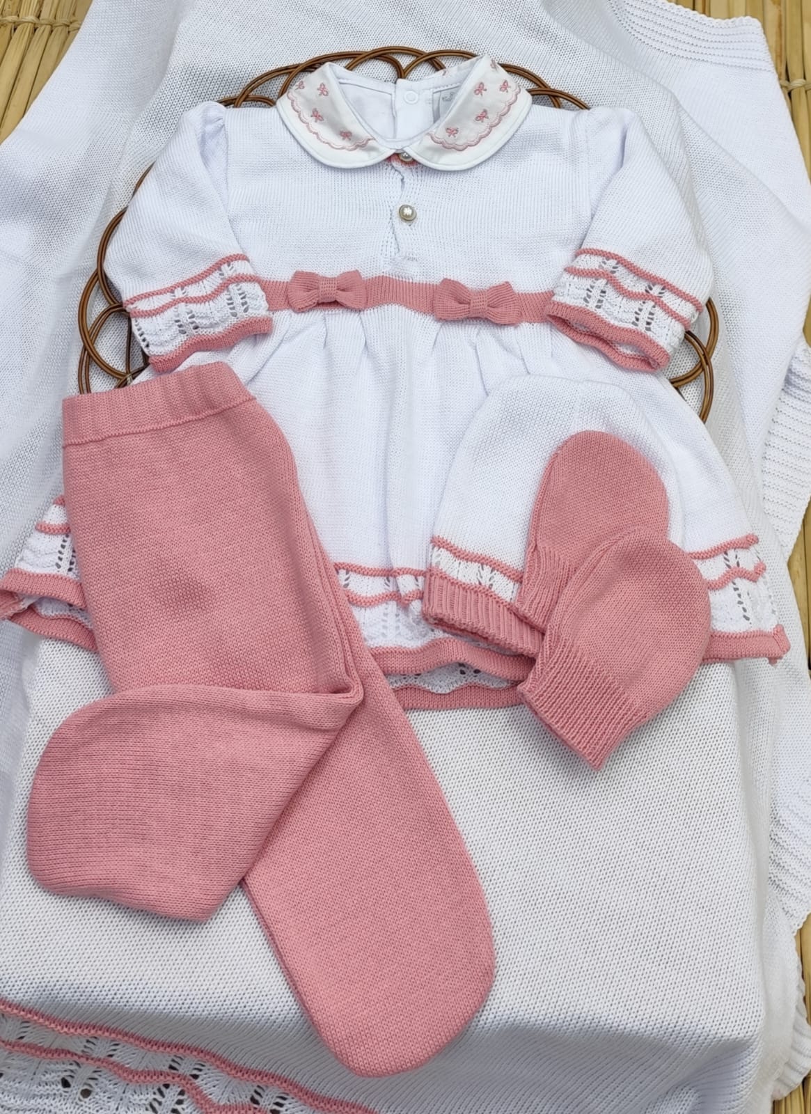 Kit Saída de Maternidade em Tricô 6