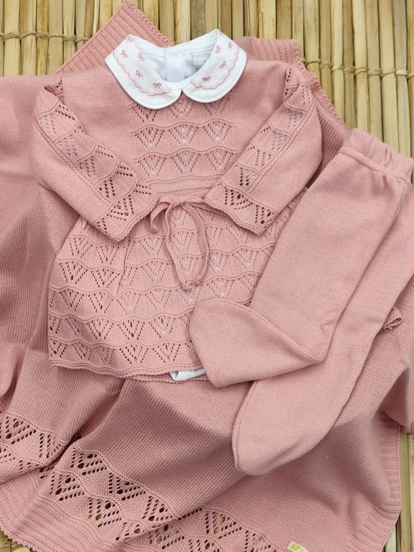 Saída Maternidade em Tricô Fita Luxo