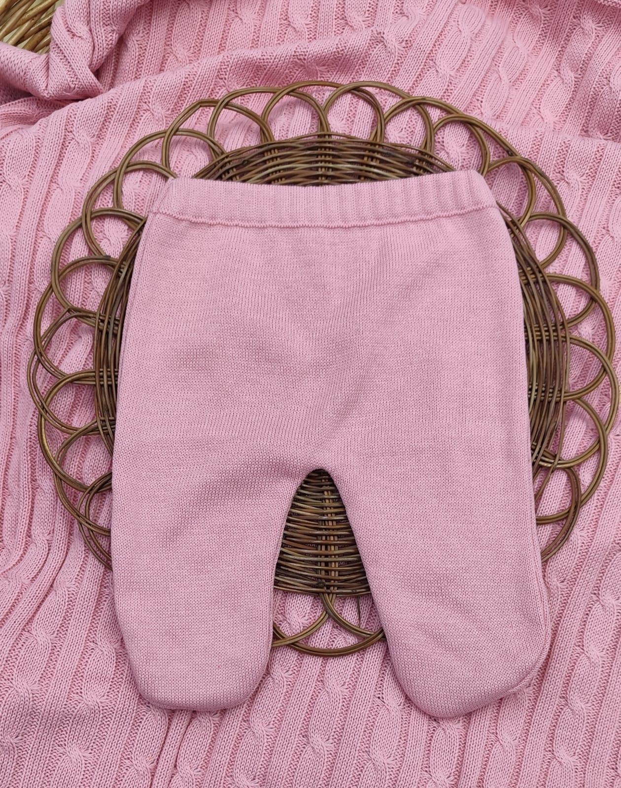 Saída Maternidade em Tricô Menina Linha Premium com Bordado Floral - Imagem 12
